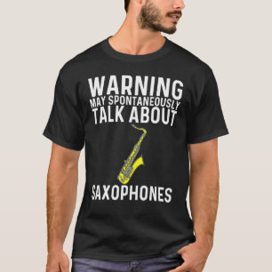 Cooles Saxophon für Herren - Jazzspieler T-Shirt
