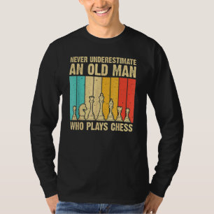 Cooles Schach für Herren Pater Game Schachspieler T-Shirt