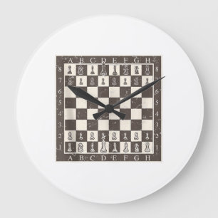 Cooles Schachbrett Halloween Kostüm Funny Lazy Große Wanduhr