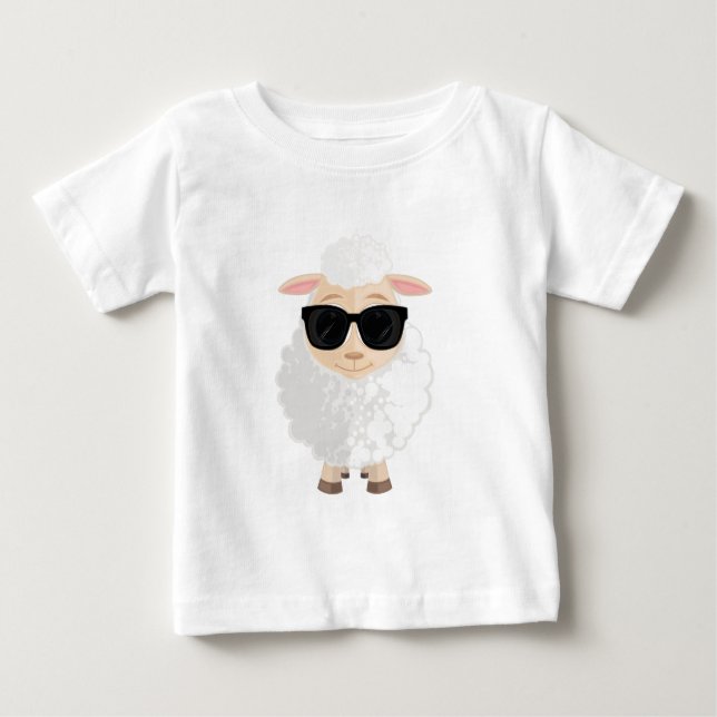 Cooles Schaf Baby T-shirt (Vorderseite)