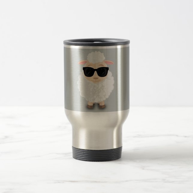 Cooles Schaf Reisebecher (Mittel)