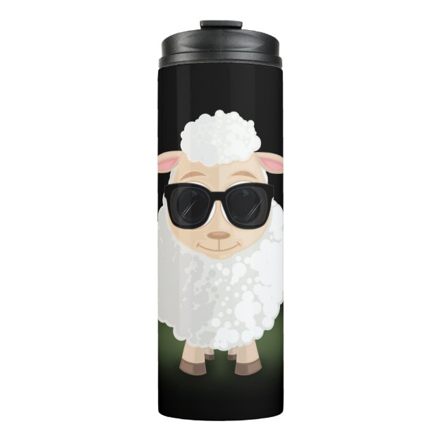 Cooles Schaf Thermosbecher (Vorderseite)