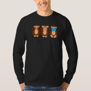 Cooles Schimpansenvirus, Affengesichtsmaske T-Shirt