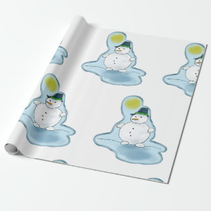 Cooles Schneepapier Geschenkpapier