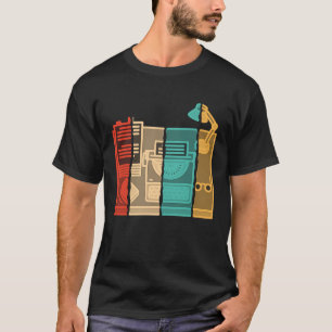 Cooles Schreiben von Vintagen Autor-Retro-Autoren T-Shirt