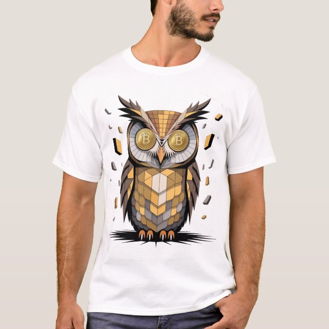 Cooles Schüssel mit Bitcoin-Kryptowahren T-Shirt (Vorderseite)