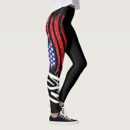 cooles Schwarz-usa-Flag-Frauendesign Leggings