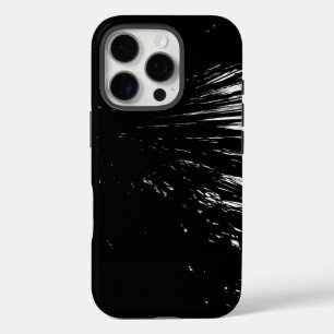 Cooles Schwarz-Weiß-Design iPhone 16 Pro Hülle