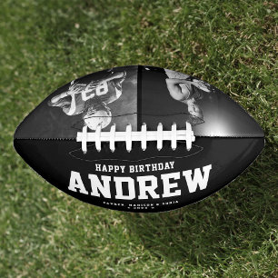 Cooles Schwarz-Weiß-Foto Football