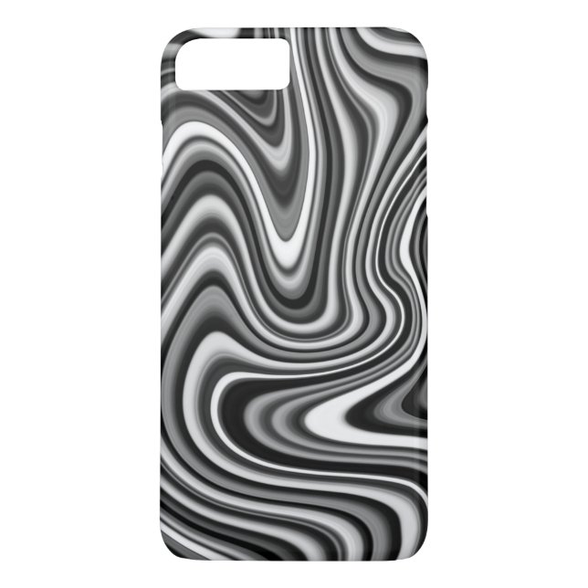 COOLES Schwarz-Weiß-Muster Case-Mate iPhone Hülle (Rückseite)