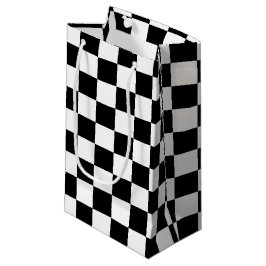 Cooles schwarz-weißes Markierungsmuster Kleine Geschenktüte