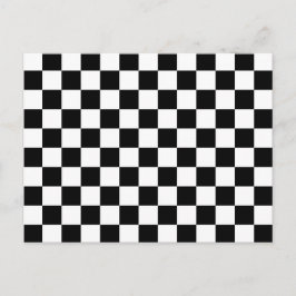 Cooles schwarz-weißes Markierungsmuster Postkarte