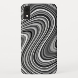 COOLES Schwarz-weißes Silbergrau-Linienmuster Case-Mate iPhone Hülle