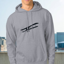 Cooles Schwarzes Flugzeug, Einfach- und Fun-Luftfa Hoodie