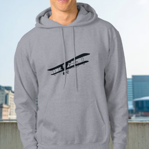 Cooles Schwarzes Flugzeug, Einfach- und Fun-Luftfa Hoodie