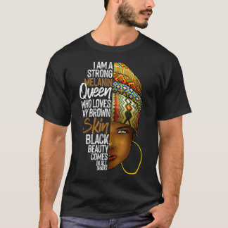 Cooles schwarzes Geschenk für Melanin Beauty Women T-Shirt