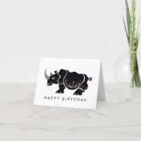 Cooles Schwarzes RHINOCEROS - Wildtiere -