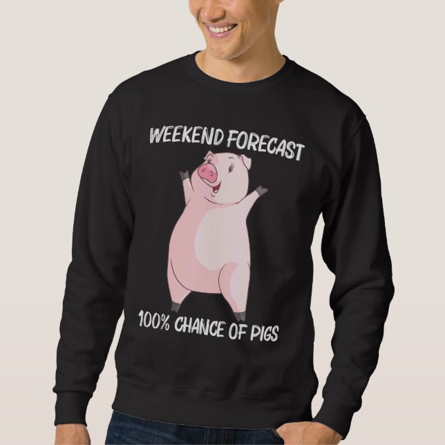 Cooles Schwein für Männer Schweine Schwein Schwein Sweatshirt (Vorderseite)