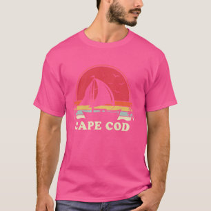 Cooles Segelboot Vintag Sailor Cape Cod Segeln T-Shirt