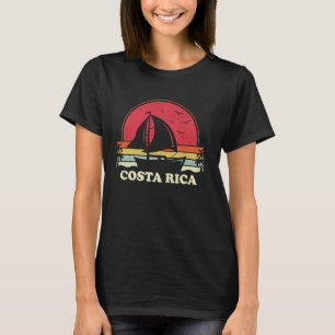 Cooles Segelboot Vintage Boot Segler Costa Rica Se T-Shirt