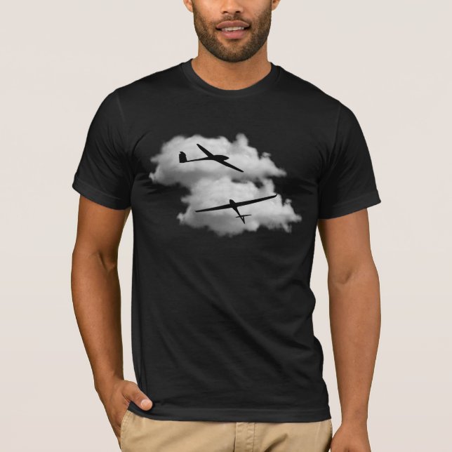 Cooles Segelflugzeug Segelfliegen Geschenk T-Shirt (Vorderseite)