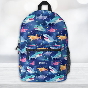 Cooles Shark-Muster drucken Bedruckter Rucksack