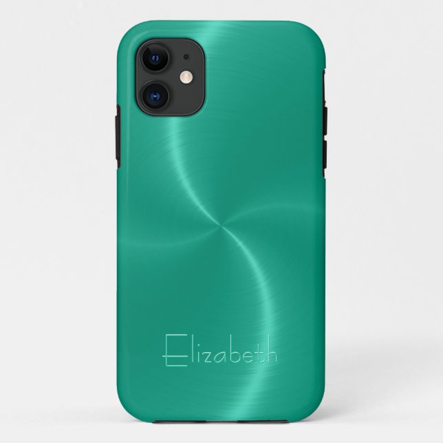 Cooles Shiny Radial Steel Metal Case-Mate iPhone Hülle (Rückseite)