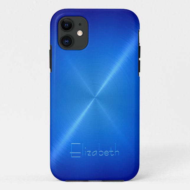 Cooles Shiny Steel Metal Case-Mate iPhone Hülle (Rückseite)