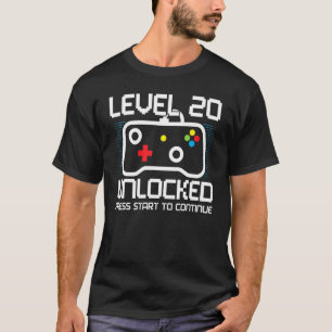 Cooles Shirt der 20. Geburtstagsstufe 20, ungebloc