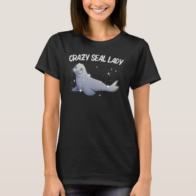 Cooles Siegel für die Mama Sea Lion T-Shirt (Vorderseite)
