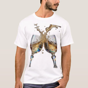 Cooles Silber CHEERS T-Shirt