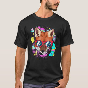 Cooles Skateboard Party Animal Sunglassfox T-Shirt
