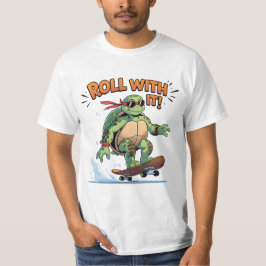 Cooles Skateboarden Schildkröte - Roll mit! Funny T-Shirt