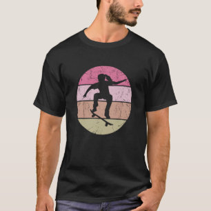 Cooles Skater Girl Vintage Retro Skateboarding Ska T-Shirt
