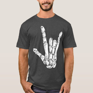 Cooles Skeleton Rock Hand Konzert Punk Rock Spooky T-Shirt