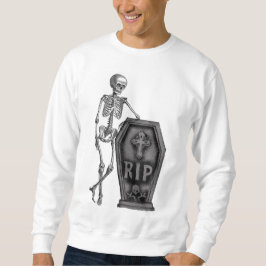 Cooles Skelett mit Sarg Sweatshirt