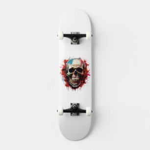 Cooles Skelett Skateboard