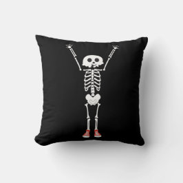 Cooles Skelettdesign Halloween Kissen