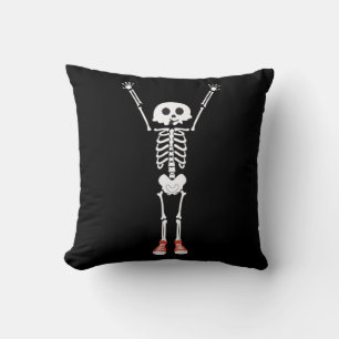 Cooles Skelettdesign Halloween Kissen