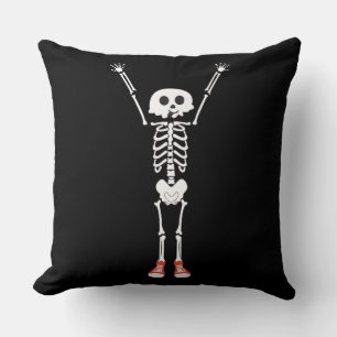 Cooles Skelettdesign Halloween Kissen