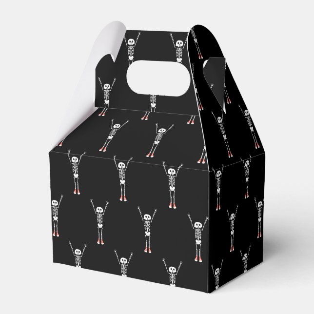 Cooles Skelettmuster Geschenkschachtel (Vorderseite)