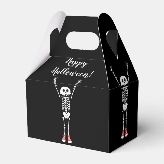 Cooles Skeletton-Halloween-Party Geschenkschachtel (Vorderseite)