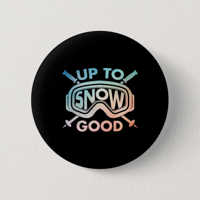 Cooles Skidesign für Herren Ski Ski Ski Ski Snow S Button (Vorderseite)