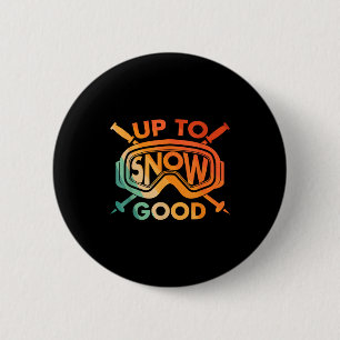 Cooles Skidesign für Männer Frauen Ski Skifahrer S Button