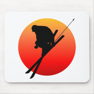 Cooles Skifahren Sun Mousepad