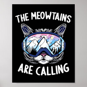 Cooles Snowboard für Damen und Herren Kinder Skila Poster