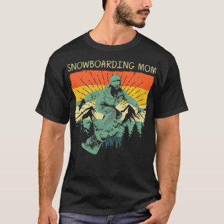 Cooles Snowboard für Mama Mutter Snowboarden T-Shirt