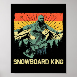 Cooles Snowboard für Männer Vater Snowboarden Skif Poster