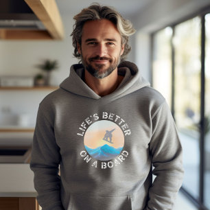 Cooles Snowboarden-Sweatshirt Hoodie