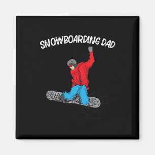 Cooles Snowboarden Vater Papio Magnet